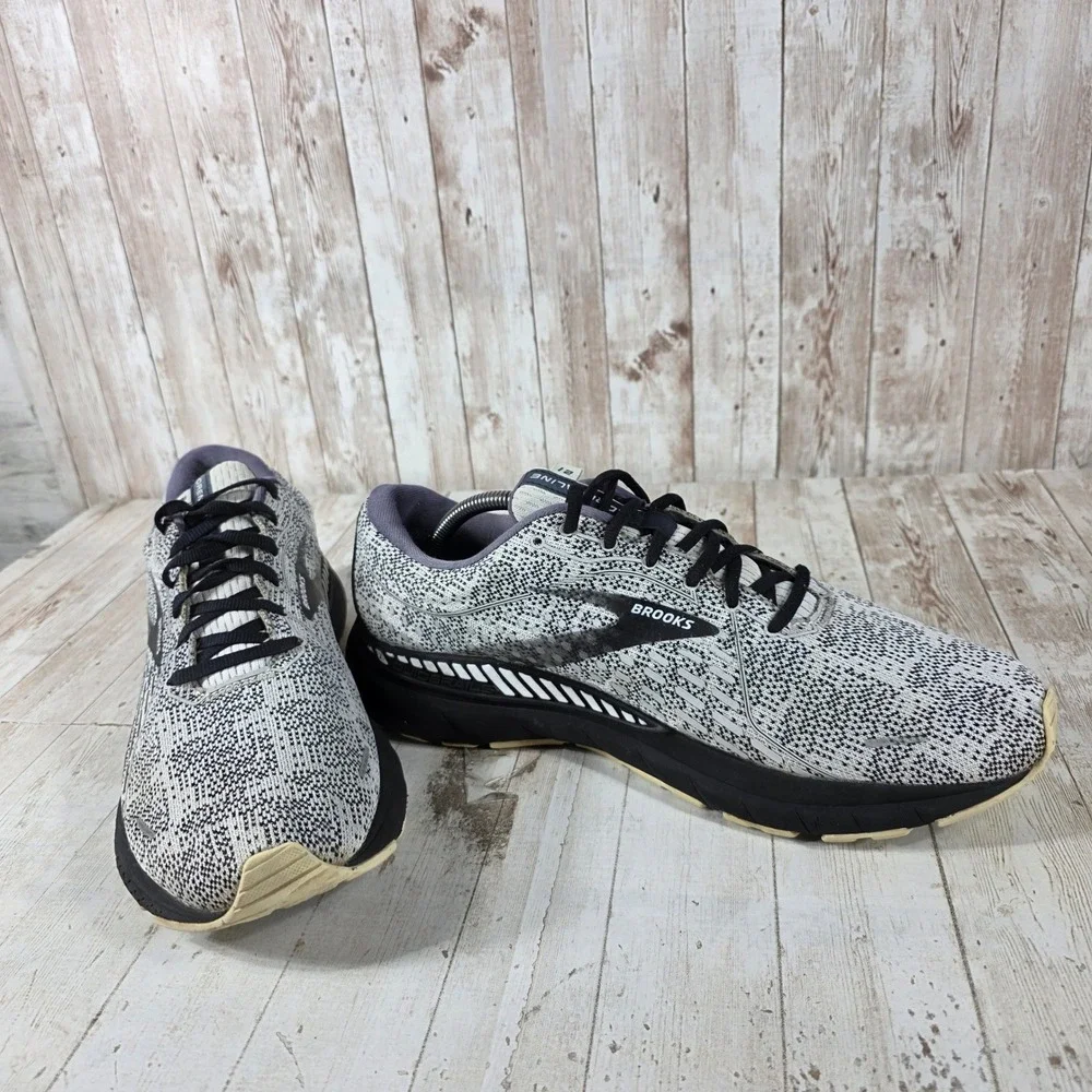 Brooks Adrenaline GTS 21 Mens Running Shoes Black White 1103491D135 Size 12